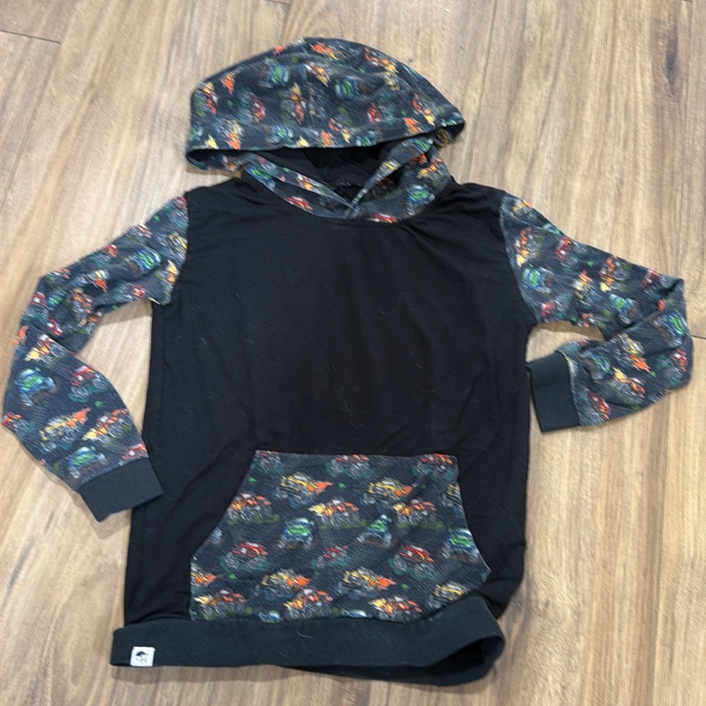 George Hats Bamboo Monster Truck Hoodie Sweatshirt